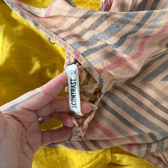 Self Contrast Striped Sundress - Picture 3 of 4